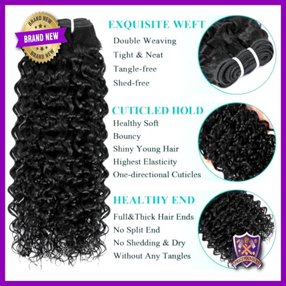 Brazilian Virgin Human Hair Extensions 14 16 Inch Kinky Curly Bundles main image 4